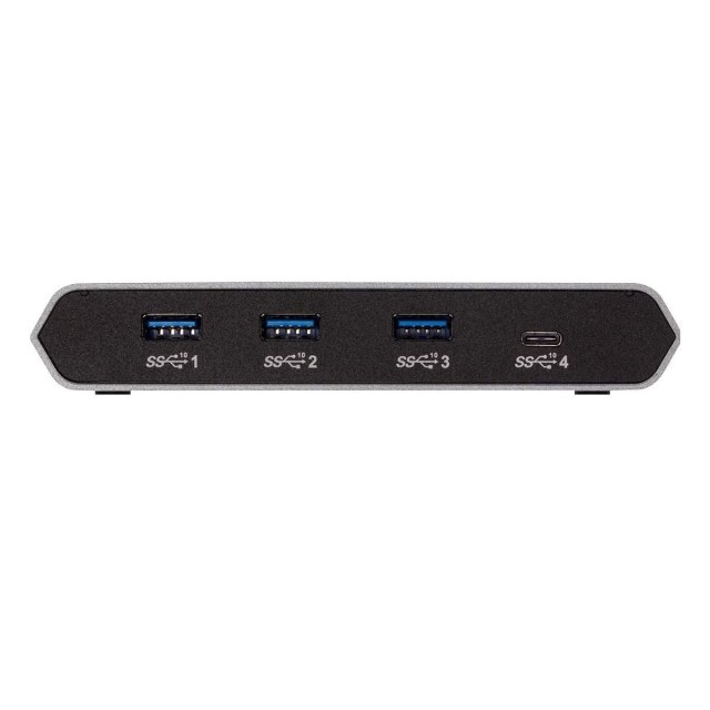 uSB-skrivbord 4-port USB Hub Aluminium/Svart