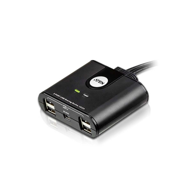 ATEN 2-port USB-Omkopplare Svart