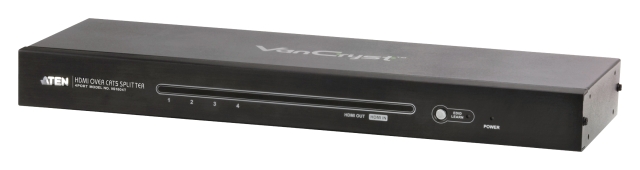 4-port Cat5 HDMI-splitter svart