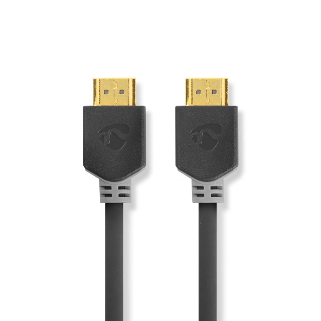 Nedis High Speed HDMI ™ kabel med Ethernet | HDMI ™ -kontakt | HDMI ™ -kontakt | 4K@30Hz | ARC | 10.2 Gbps | 15.0 m | Rund | PVC | Antrasitt | Boks