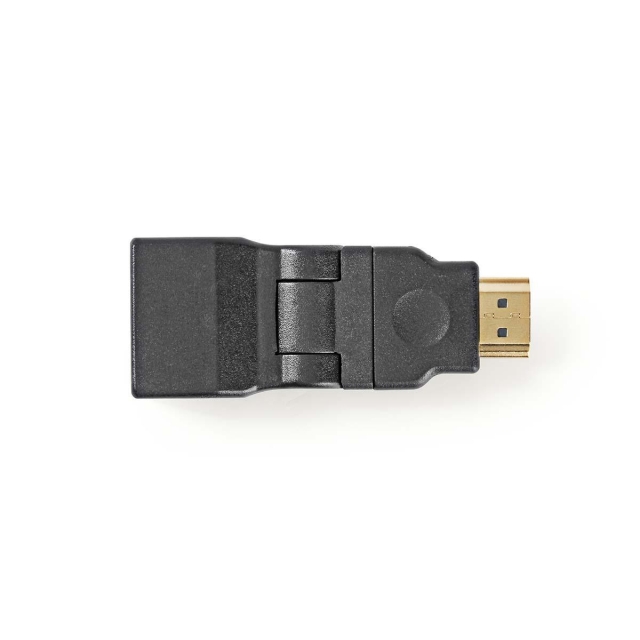 Nedis HDMI™ Adapter | HDMI ™ -kontakt | HDMI™ Output | Gull belagt | Vribar | ABS | Sort | 1 stk. | Konvolutt