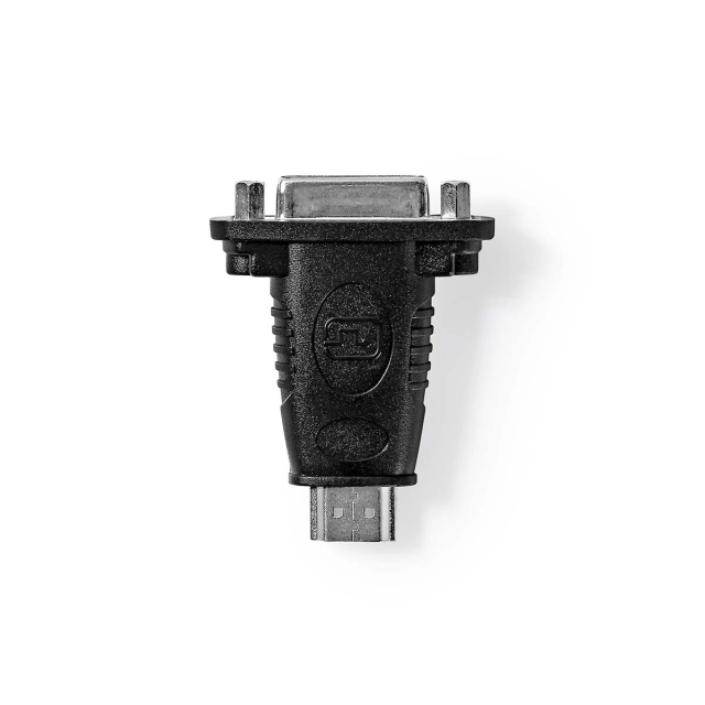 Nedis HDMI™ Adapter | HDMI ™ -kontakt | DVI-D 24+1-Pins Hun | Gull belagt | Rett | ABS | Sort | 1 stk. | Boks