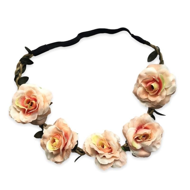 Hårband Hårbånd Blossom - Fersken