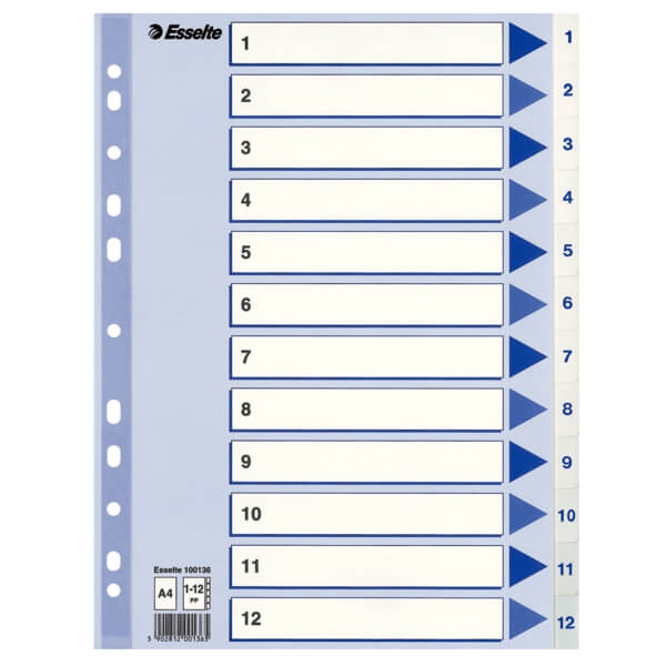 ESSELTE Register Non-Stop A4/1-12