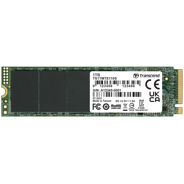 Transcend PCIe M.2 SSD Gen3 x4 NVMe 1 TB (R1700/W1400)