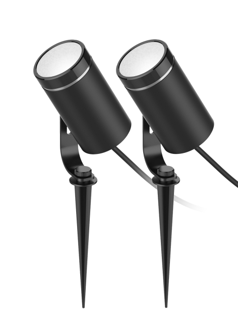 DELTACO SMART HOME Smart RGB-hagebelysning, svart