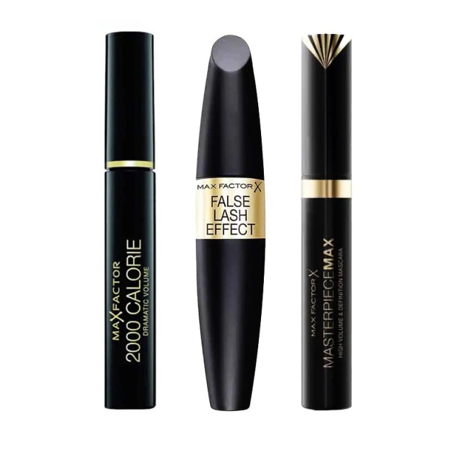 Max Factor 3-pakning Mascara Mix 2000 Calorie + False Lash Effect + Masterpiece Max