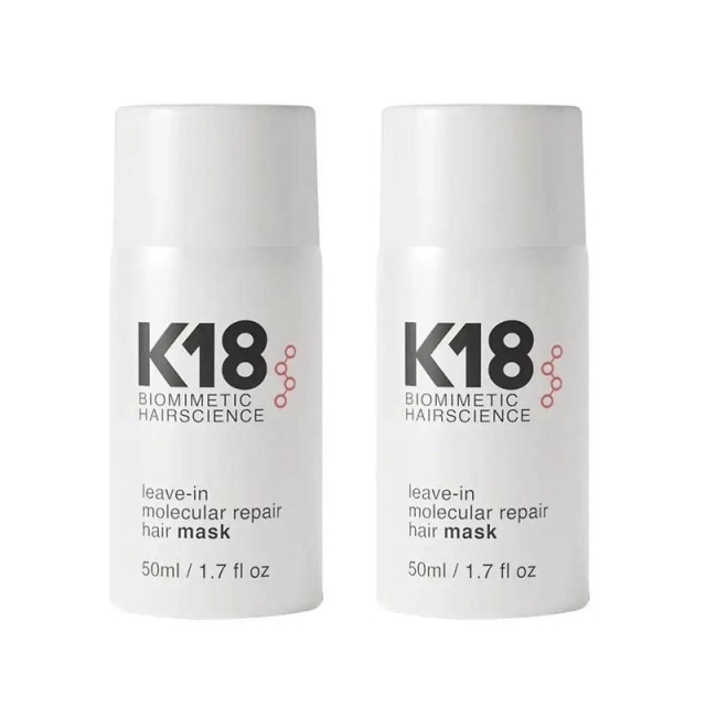 K18 K18 2-pakning Leave-In Molecular Repair Hair Mask 50 ml