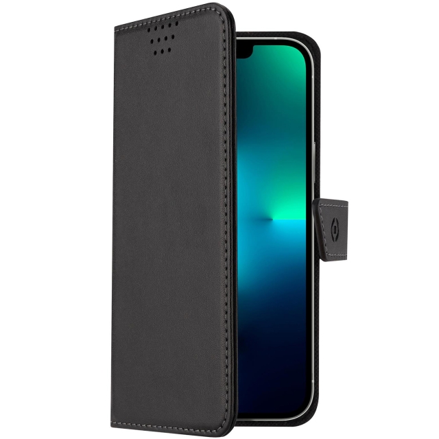 Celly MagSafe lommebokveske for iPhone 14 Svart
