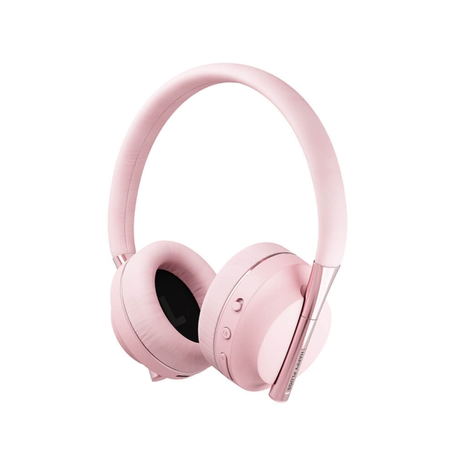 Happy Plugs Play Hodetelefoner Over-Ear 85dB Trådløs Rosa/Gull