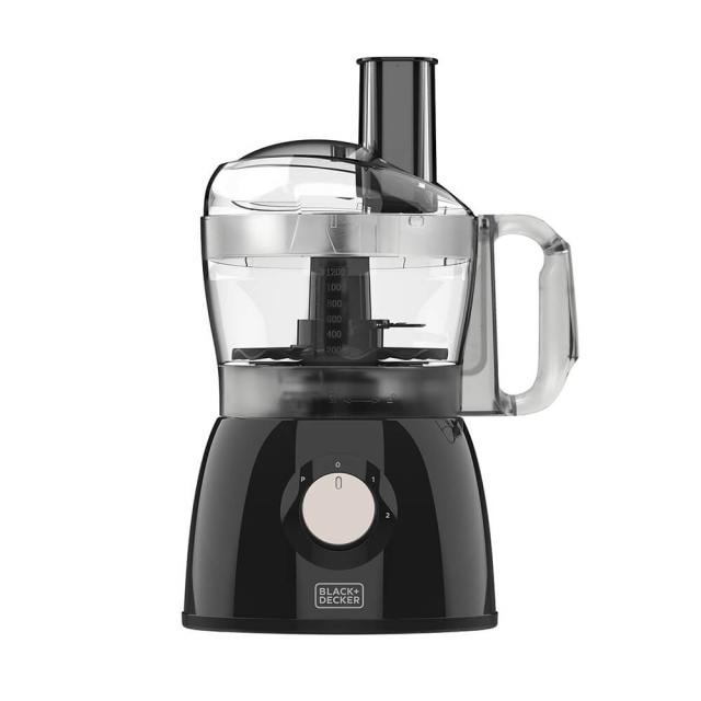 BLACK+DECKER Foodprocessor 600W Svart
