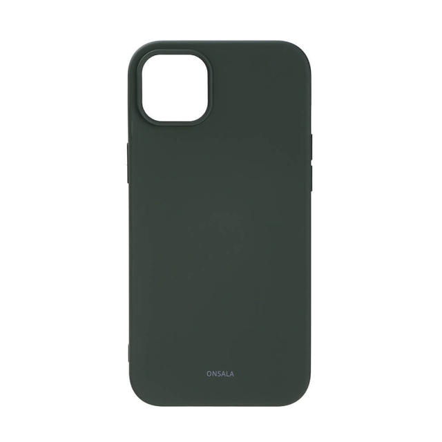 Onsala Mobildeksel Silikon Olive Green - iPhone 14 Plus