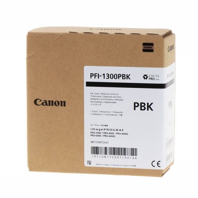 Canon Ink 0811C001 PFI-1300 Photo Black