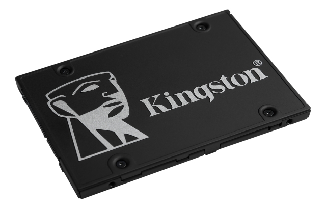 Kingston KC600 SATA SSD-pakke, 256 GB, 2,5"", 3D TLC NAND, svart