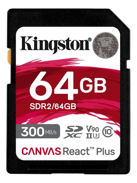Kingston 64 GB Canvas React Plus SDXC UHS-II