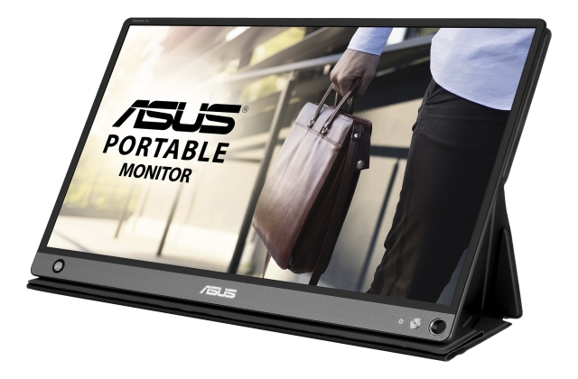 Asus ZenScreen GO MB16AHP - LCD-skjerm - 15,6" - Bærbar - 1920 x 1080 Full HD (1080p) - IPS - 250 cd/m² - 700:1 - Micro HDMI, USB-C - Høyttalere ,svart