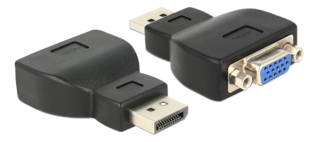 DeLOCK Adapter Displayport 1.1 hann > VGA hunn svart