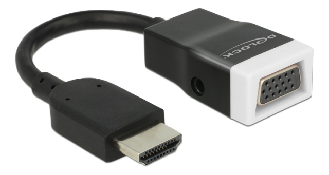DeLOCK Adapter HDMI-A hann > VGA hunn med lyd