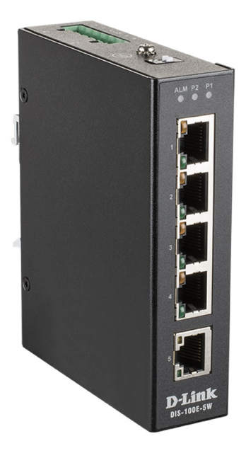 dlink 5-port ustyrt svitsj med 5 x 10/100 BaseT(X)-porter
