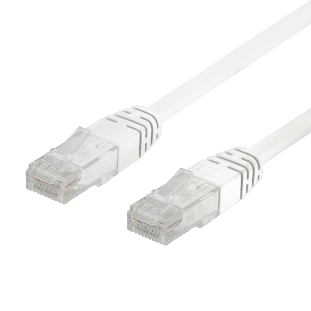 50-pack U/UTP Cat6 patch c., 0,5m, Delta-certif, LSZH, white