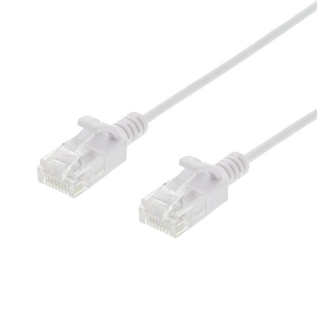 DELTACO U/FTP Cat6 patchkabel 2,6 mm⌀ 1m 500MHz hvit