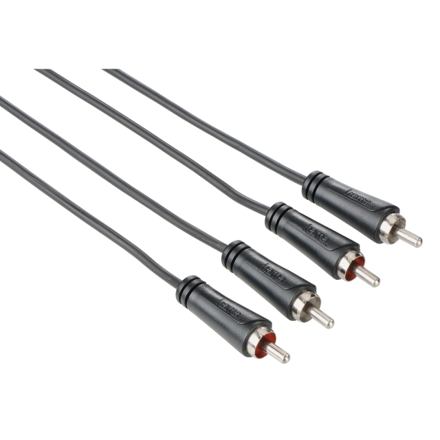 Hama audiokabel 2xRCA-2xRCA Svart 1.5m