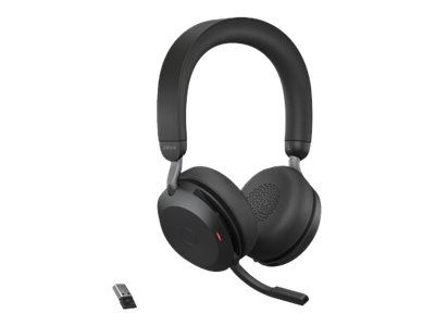 Jabra Trådløse hodetelefoner for kontoret, Jabra Evolve2 75 Link380a Uc Stereo Black
