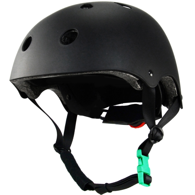 SportMe Skatehjelm S 46-53cm Green Buckle Black