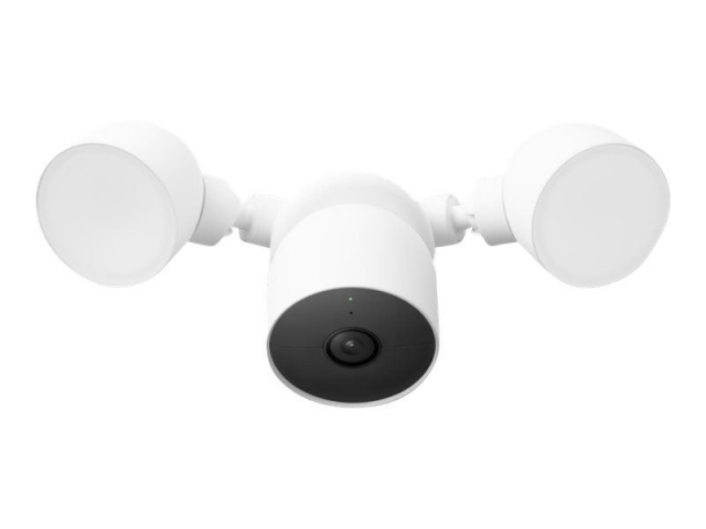 Google Nest Cam med lyskaster (kablet)