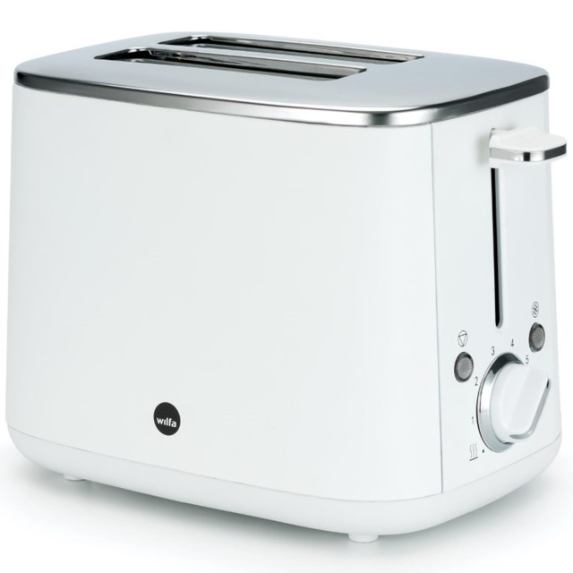 Wilfa Brødrister hvit i rustfritt stål med 2 plater TO2W-1000