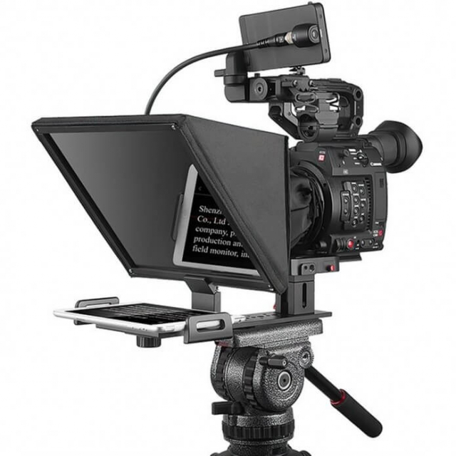 DESVIEW Teleprompter T12 foldbar, smartphone, tablet, DSLR