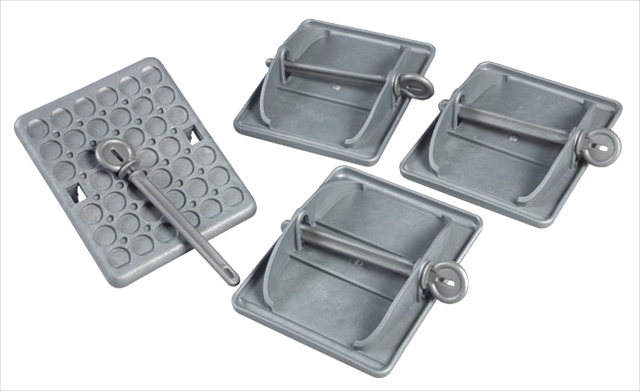 Støttebeinsplater 4-pakning