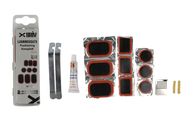 Dekkreparasjonssett Sykkel komplett