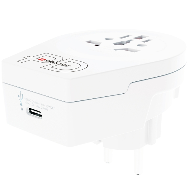 SKROSS C20PD reiseadapter Europa USB-C PD 20W