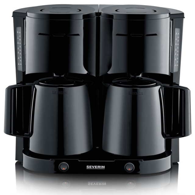 Severin Dobbel termokannebrygger KA9315 1000watt Svart