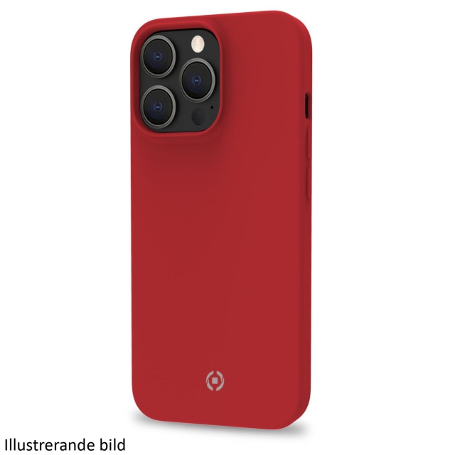 Celly Cromo Mykt gummideksel til iPhone 15 Pro Red