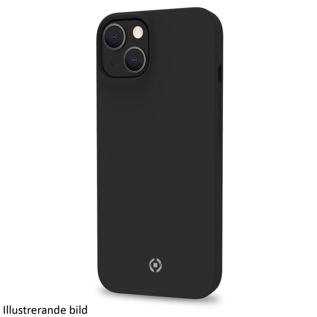 Celly Cromo Soft gummideksel iPhone 15 Plus Svart