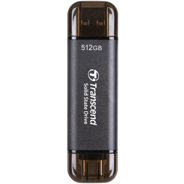 Transcend Bærbar SSD ESD310C USB-C 512 GB (R1050/W950) Svart
