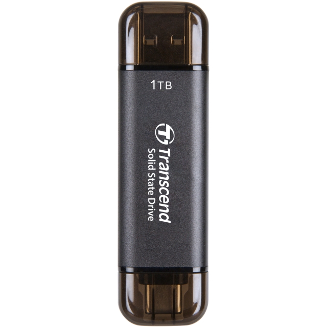 Transcend Bærbar SSD ESD310C USB-C 1 TB (R1050/W950) Svart