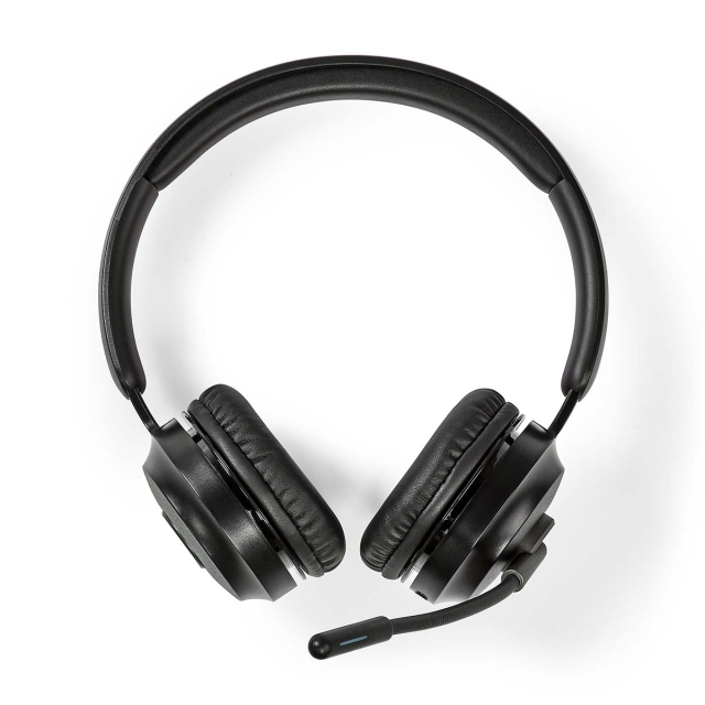 Nedis PC-hodesett | On-Ear | Stereo | Bluetooth | Fold-Away Mikrofon | Sort