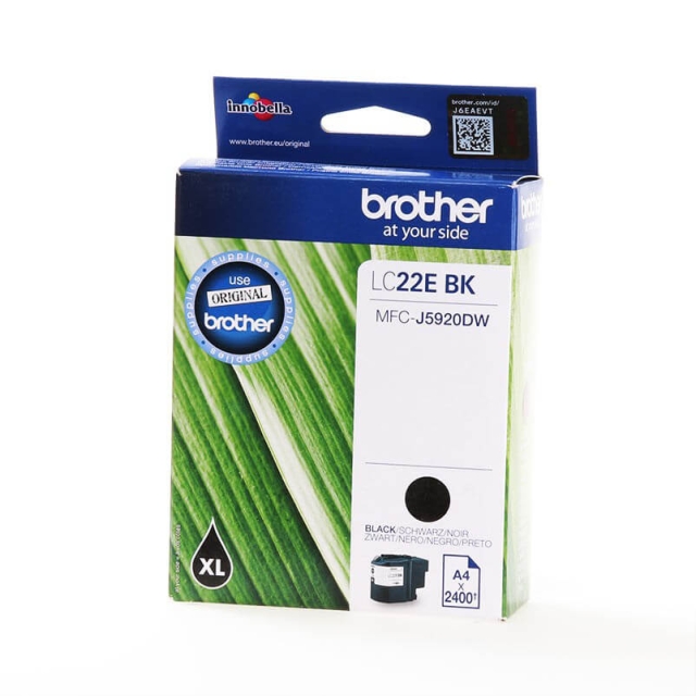 Brother Blekk LC22EBK LC-22E Svart
