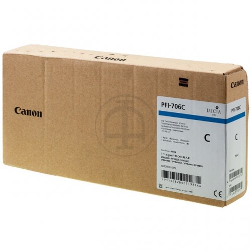 Canon Blekk 6682B001 PFI-706 Cyan