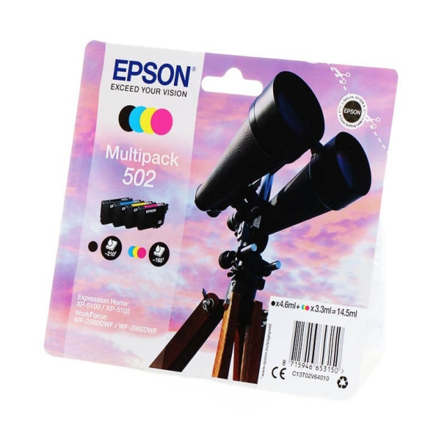 EPSON Blekk C13T02V64010 502 Multipack Binoculars