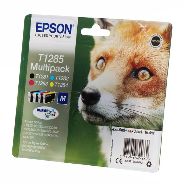 Epson Blekk C13T12854012 T1285 Multipack, Fox