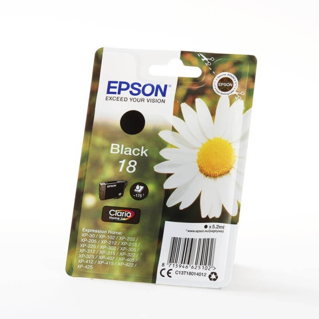 EPSON Blekk C13T18014012 18 Svart Daisy