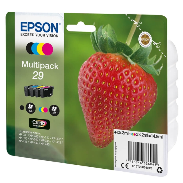 EPSON Blekk C13T29864012 29 Multipack Strawberry