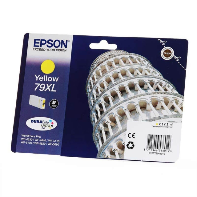 EPSON Blekk C13T79044010 79XL Gul Tower of Pisa
