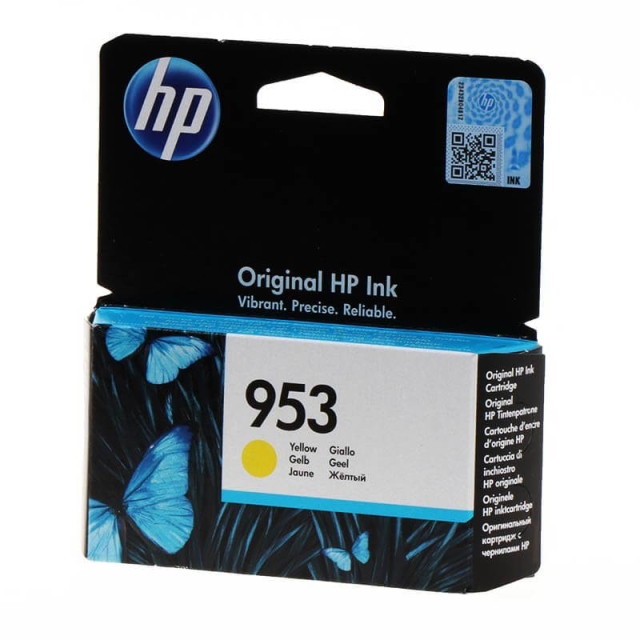HP Blekk F6U14AE 953 Gul