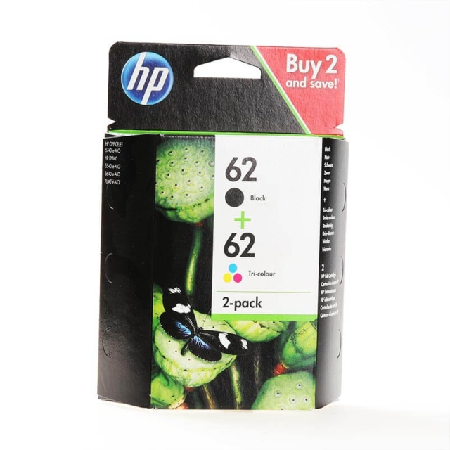 HP Blekk N9J71AE 62 Multipack