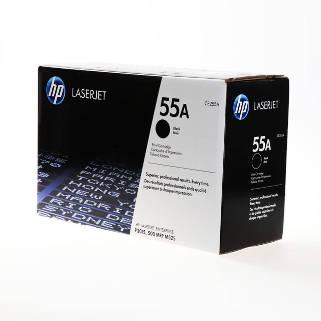 HP Toner CE255A 55A Svart